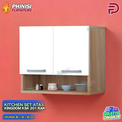 Kitchen Set Atas 2 Pintu Kingdom KSK 301 Rak Serbaguna Kitchen Set Minimalis Atas Rak Dapur Cabinet