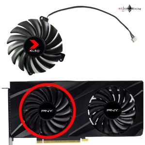 พัดลมการ์ดจอ PNY GeForce RTX 3060 3060ti VERTO Dual Fan Graphics Card cooling Fan CF-12910S