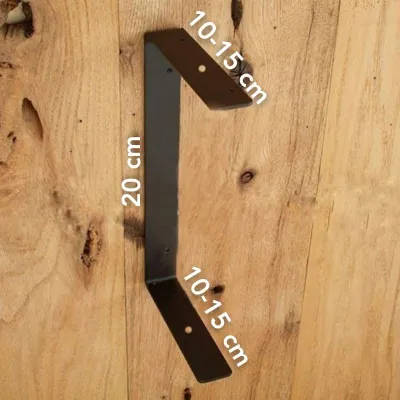 RAK BESI SIKU AMBALAN KAYU RAK DINDING HIAS/PANGKON KAYU BREKET TERMURAH