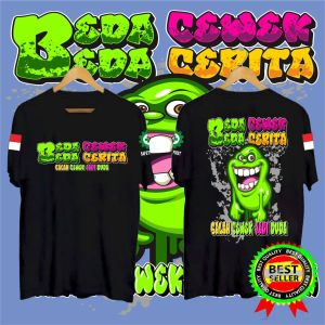 KAOS TSHIRT BAJU BEDA CEWEK BEDA CERITA