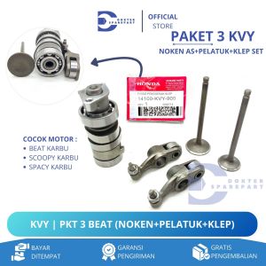 KVY (PROMO) PAKET 3 NOKEN AS + PELATUK PELATUK + KLEP SET BEAT SPACY / PAYUNG / TEMPLAR / BATANG KEM
