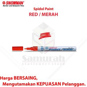 Spidol Paint Marker Snowman Permanent 10 Warna - Emas Perak Putih Hitam Pink Kuning Merah Biru Hijau