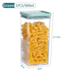 กล่องถนอมอาหาร กล่องเก็บอาหารแห้ง กล่องเก็บธัญพืช กล่องกันความชื้น อะคริลิค PET ใส