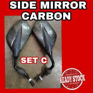 CERMIN SISI MOTOR SIDE MIRROR CARBON LCV8 RS150 RSX EX5 VARIO EX5 Y15 Y16 LC135 SRL VF3I W125 W100 W110 ADV