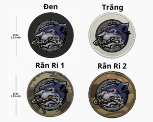Patch_Velcro dán in hình Biker Son Of Arnachy Bộ 2viền thêu tinh xảocó mặt gai dán lên quần áo