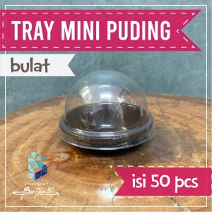 (Isi 50 Pcs ) Mika Puding Mini Bulat / Tray Mooncake - Mika Mochi - Cupcake