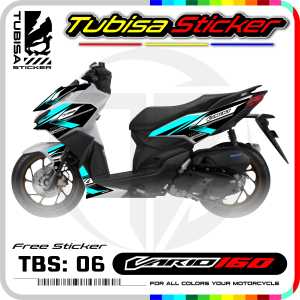Sticker Striping VARIO 160 - Stiker Striping Variasi VARIO 160 Desain Racing. TBS.06