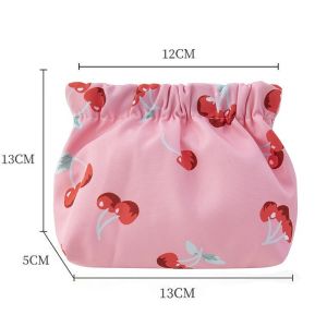 Waterproof Cartoon Mini Shrapnel Printed Lipstick Bag Small pouch for make up tools Storage Bag Keys Coins Makeup Bag
