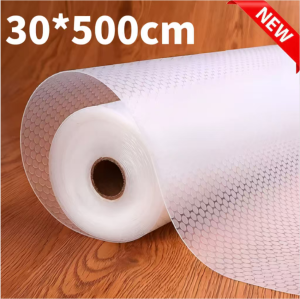 Drawer Cabinet Liners Non Slip Waterproof Clear Kitchen Drawer Shelf Liner Non Adhesive Mat for Fridge Dresser Wire Shelf Toolbox  Cupboard Pantry Storage and Desk  196 inch