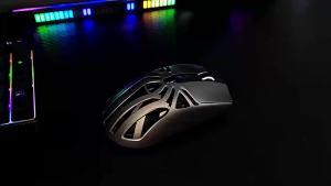 Tri-Mode Macro Programmable Gaming Mouse Screen Battery Display 73g Hollow RGB Luminous 10000 DPI Mice For Laptop PC Desktop