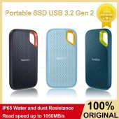 SanDisk SSD E61 Solid State Drive Portable SSD USB-C USB 3.2 Gen 2 High Speed 1050MB/s Hard Disk 1TB 2TB 4TB External Disk