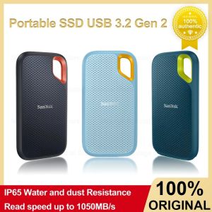 SanDisk SSD E61 Solid State Drive Portable SSD USB-C USB 3.2 Gen 2 High Speed 1050MB/s Hard Disk 1TB 2TB 4TB External Disk