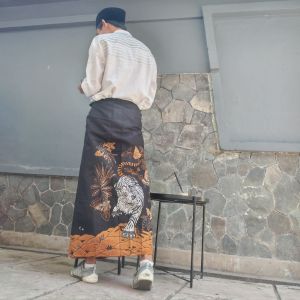 Sarung batik pekalongan terbaru bahan katun premium ukuran dewasa motif terbaru macan leluhur