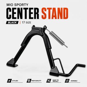 Center Stand Mio Sporty 17 Size Chrome Black Heavy Duty Main Stand with Spring for Yamaha Mio i 125