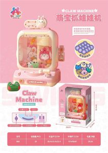 Đồ chơi Máy gắp Thú Bông Mini gấu Hồng / Máy Gắp Thỏ Hồng có nhạc có đèn