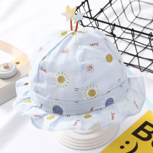 Summer Spring Baby Adjustable Cotton Cute Sun Hat 6-24 Months Beach Hat
