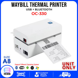 Officom OC-330 Thermal Printer Waybill Printer A8 Size 80mm w/Bluetooth/USB for Wireless Portable Printer Barcode Label