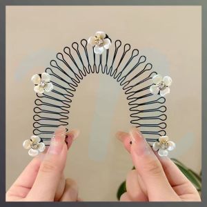 Makery Invisible Broken Hair Clip Roll Curved Inserted Comb Women Broken Hair Sorting Hairpins