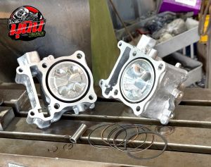 เสื้อลูกLead/Giorno/Pcx160 พร้อมลูกสูบปาดหัวหลบวาล์วด้วยCncสำหรับรถชักเดิม ขัดลื่นพร้อมใช้งาน