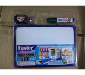 FASTER MAGNETIC WHITE BOARD SET A4/A3