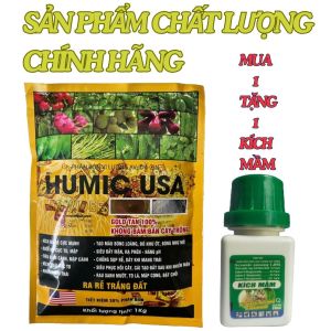 HUMIC USA 1KG DẠNG BỘT SIÊU MỊN 1KG PHA 1000 LÍT MUA 1 TẶNG 1 KÍCH MẦM. CHẤT LƯỢNG - UY TÍN