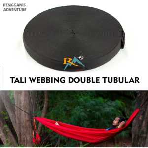 Tali Webbing Tubular Tali Hammock Permeter Meteran Tali webbing Nylon 25 cm