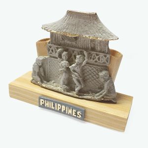 Pinatubo Ashfall Pen Holder Tinikling 4 x 1.5"