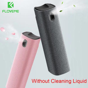 FLOVEME 2 In 1 Phone Screen Cleaner Spray Computer Screen Dust Removal Microfiber Cloth Set Cleaning Artifact Without Cleaning Liquid