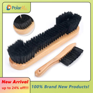 2-in-1 Wooded Billiard Table Rail Brush Set Cleanning Tool Durable Billiard Brush Billiard Accessories