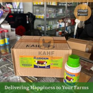 Fludoxin 1 Dus isi 12 Botol x 120 ml Obat Batuk Pilek Flu Sapi Kambing Kerbau Kuda Babi [KAHF PS]