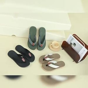 New Modern Fashionable Trendy Beach Leisure Thick-Soled Height-Increasing Flip-Flops With A High-End Feel For Men To Wear Outside