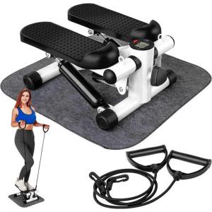 【SG Dliver】Stepper Gym & Fitness Exercise Step Stepper Machine + 2 Pcs Resistance Band Slimming Foot Machine Mini Stepper legs fitness exercise machine Step exercise machine gym fitness equipment