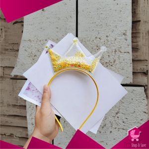 BabyShop-C900 Bando Anak Bentuk Telinga Kucing / Bando Mahkota Aksesoris Rambut Anak Gaya Korea