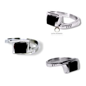 CINCIN PRIA BATU ONYX STAINLESS STEEL SUPER KEREN BLACK ONYX