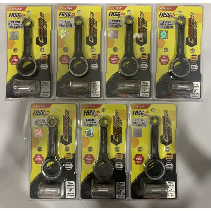 🔥Y15ZR LC135-5S-4S RS150 FASSTEK FORGED CON ROD 95MM 97MM 98MM 100MM ...