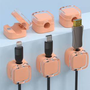 Cable organizer desktop no-nail self-adhesive clip cable tie data cable magnetic cable organizer cable clamp