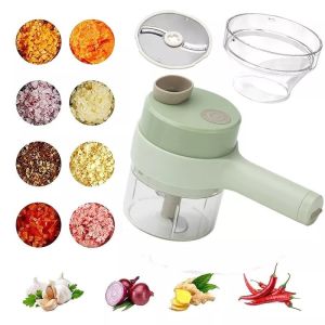 Alat elektrik mini terkini pemotong buah dan sayuran praktis dan hemat listrik tanpa kabel 2 in 1
