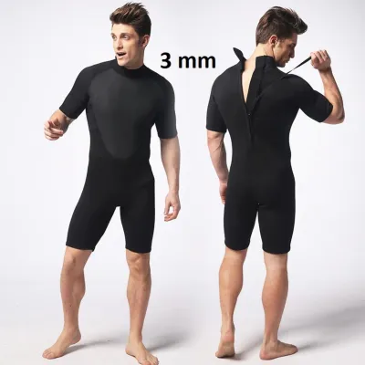 Bộ đồ lặn biển liền thân cộc tay nam dày 3mm giữ ấm cơ thể quần áo lặn biển nam ngăn nước tiếp xúc với cơ thể hỗ trợ lặn biển MY021 POPO Collection