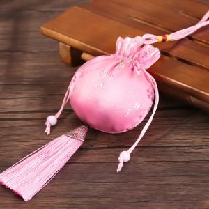 DISKAS Dragon Boat Festival Bag Plum Flower Sachet Jewelry Packaging Retro Pattern Chinese Style Sachet Smooth Small Pouch Jewelry Storage Bag Bedroom Decoration