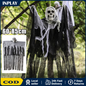 Scary Halloween Hanging Ghost Skull Halloween Party Decoration Hanging Grim Reaper Garden Bar Haunted House Skeleton Prop alloween Hanging Skeleton Ghost Decorations Scary Grim Reapers for Halloween Indoor Outdoor Decorations Haunted House Skull Ghost