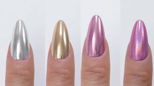 BORN PRETTY Chrome Nail Powder Metallic Mirror Effect Pigment Iridescent Mermaid Pearl Auroras Nail Powder Glitter Dust Kit for Gel Polish Nail Art Decoration