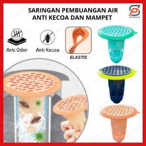 Saringan Penutup Lubang Pembuangan Air Wastafel Drainase Kamar Mandi / Penyaring Kotoran Saluran Anti Mampet Lantai Toilet Anti Bau
