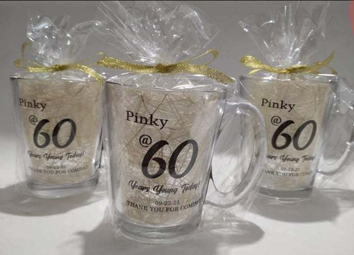 Clear Mug for Wedding Giveaway Birthday Giveaway Baptismal Giveaway