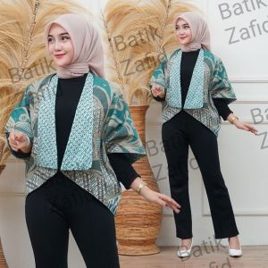 [Ship From KL] Outer Batik Cotton Free Size Corak Bolero Lowo Bolak Balik Palembang