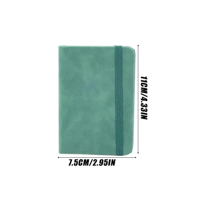New Portable A7 Notebook Pocket PU Cover Mini Notepad Writing Paper Memo Pad Diary Book Office Supplies