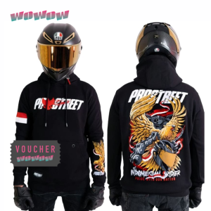 Jaket Pro Street PROSTREET Hoodie Sweater Garuda SUNMORI MORI RIDERS RIDING TIKUM NIGHT FULL PRINT CLOTHING DISTRO OUTFIT BRAND MEN /  PERIA / COWO - LOCAL BRAND HELM