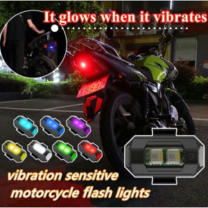 【NEW WATERPROOF】7 Color Rechargeable Flashing Aircraft Light For motorcycle Bike Tail Light Modified Drones Bicycle Night Flight Lights