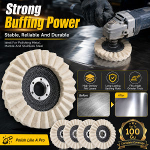 Wool Felt Flap Polishing Wheel Abrasive Buffing Wheel Rotary Tool Polishing Disc Metal Wood Plastic