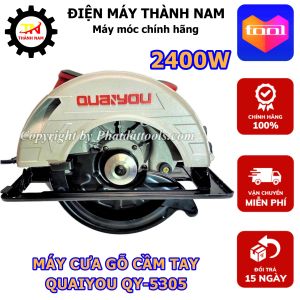 Máy Cưa Xẻ Gỗ Cầm Tay Cỡ Lớn QUAIYOU QY5305 - Công Suất 2400W - Tặng Kèm Lưỡi D305 - Hàng Chính Hãng - Bảo Hành 6 Tháng