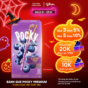 Hộp Lẻ - Bánh Que Pocky Premium Trái Cây Nghiền Vị Sữa Chua Việt Quất 38g